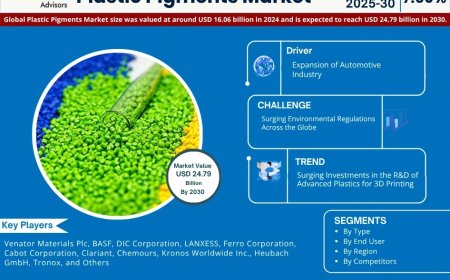 Plastic Pigments Forecast 2030: Growth Trends, Key Players & Future Outlook | Venator Materials Plc, BASF, DIC Corporation, LANXESS, and others