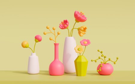 How to Style Colorful Vases with Flowers, Branches & Dried Arrangements