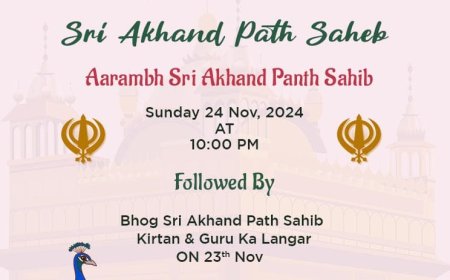Akhand Path Invitation Card Template Free Download – Design Your Sacred Invite with Crafty Art
