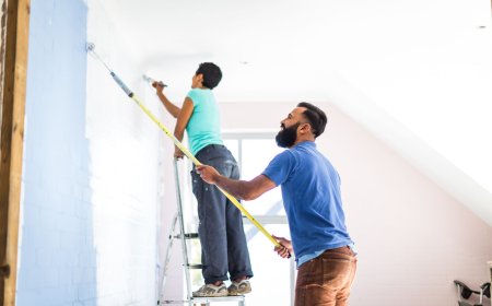 Interior and Exterior Painting Services with Durable Microcement Flooring Ideas