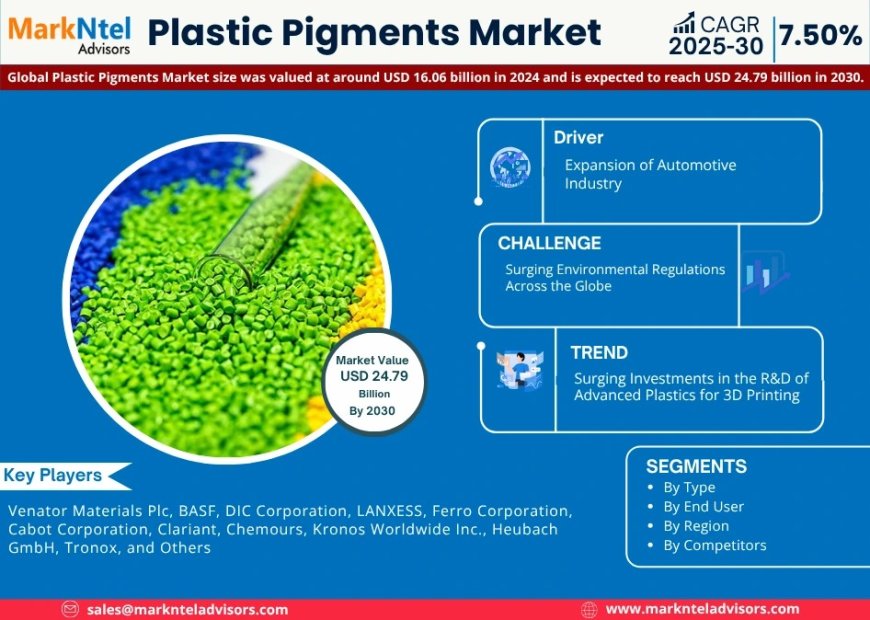 Plastic Pigments Forecast 2030: Growth Trends, Key Players & Future Outlook | Venator Materials Plc, BASF, DIC Corporation, LANXESS, and others