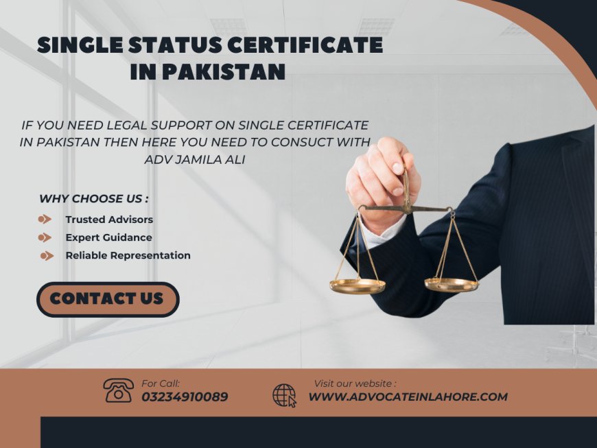 How to Get Single Status Certificate & Why is it Needed